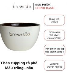 Chén Cupping chuyên dụng thử cà phê - Trắng nâu 230ml