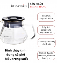 Bình chứa cà phê Server Brewista X-series 400ml - Gilded Border