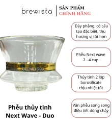 Phễu lọc cà phê Brewista NEXT WAVE Duo Glass Dripper (2~4cup)