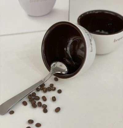 Chén Cupping chuyên dụng thử cà phê - Trắng nâu 230ml (Set 2 chén)