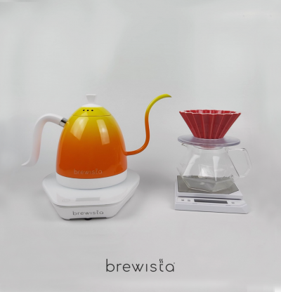 Ấm đun cảm ứng chuyên dụng rót cà phê Kettle 600ml - Candy cam (Chính hãng Brewista)