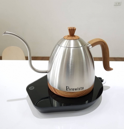 Ấm đun cảm ứng chuyên dụng rót cà phê Brewista Kettle 600ml - Màu thép