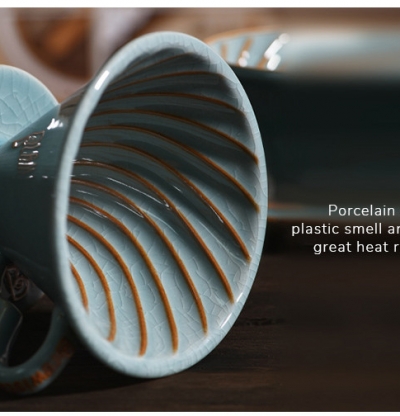 Phễu lọc cà phê V60 sứ cao cấp Brewista Dripper - Ice Crystal Blue