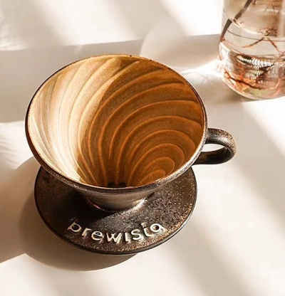Phễu lọc cà phê V60 sứ cao cấp Brewista Dripper - Gilding Gold